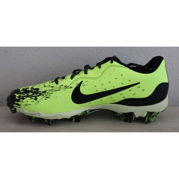 Nike FV6098-001 Men's Sz 11 Black/Lime/Volt Alpha Huarache 4 Baseball Cleats - Picture 5 of 13